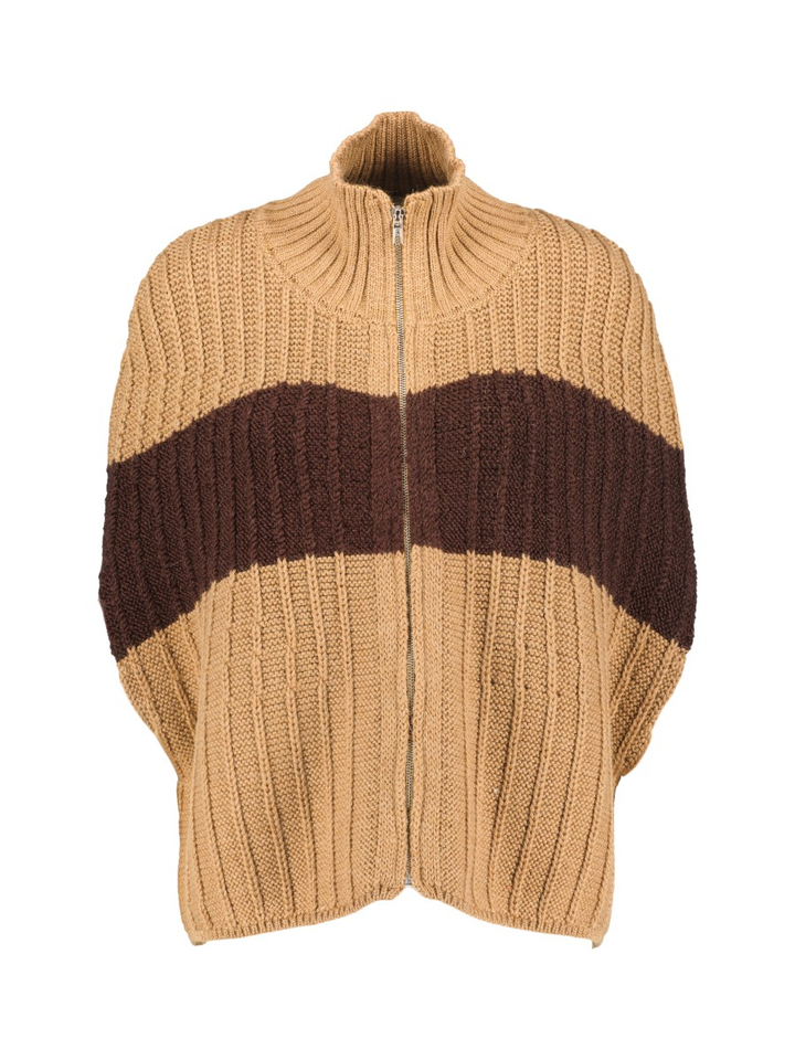 Bruine Gilet met strepen Odilon K&J