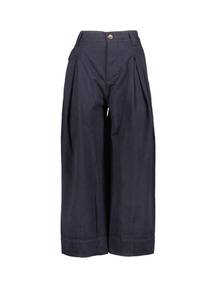 Donkerblauwe katoenen broek JC Sophie 