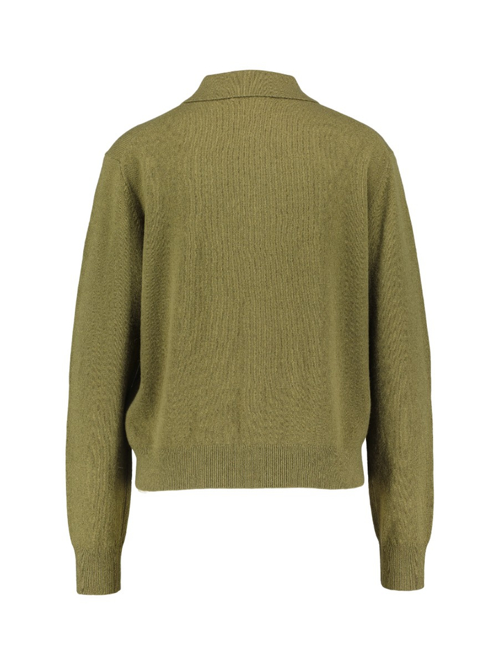 Groene gilet met knopen en lange mouwen JC Sophie