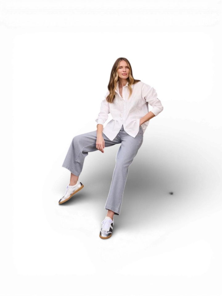 Witte blouse met zilveren details Jacobas Mayerline 