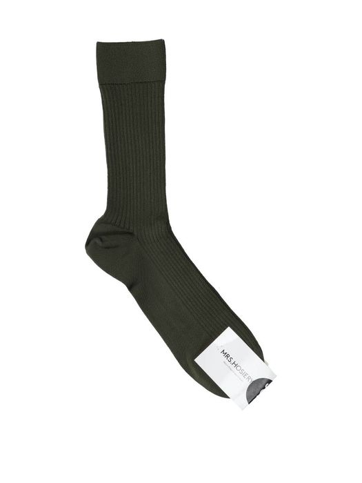 Dark forest sokken Mrs Silky fine Mrs Hosiery