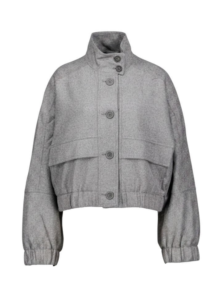 Grijze oversized vest Zenggi