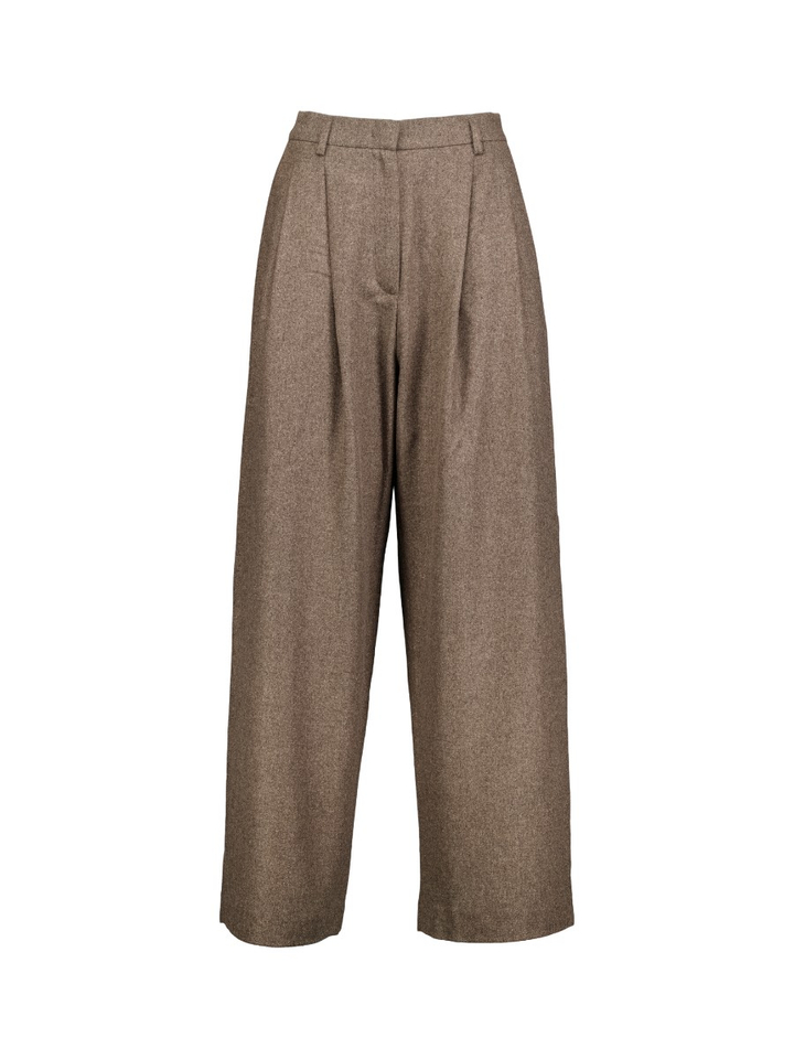 Bruine losvallende broek Zenggi