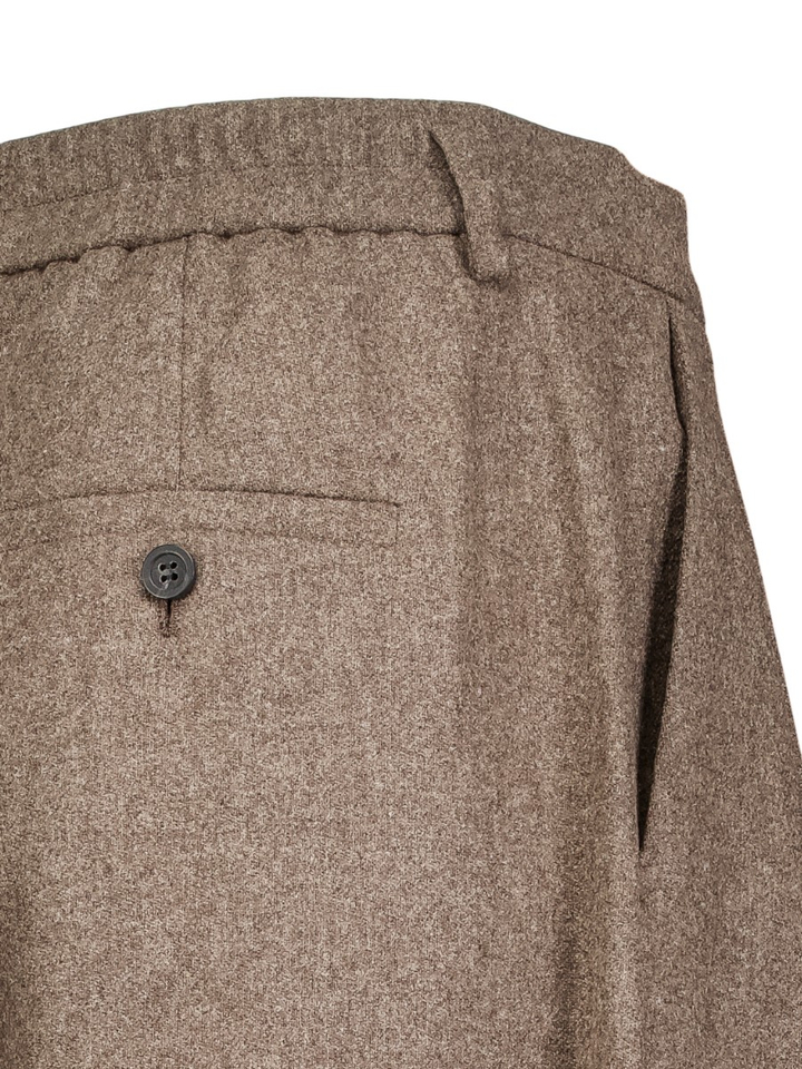 Bruine losvallende broek Zenggi