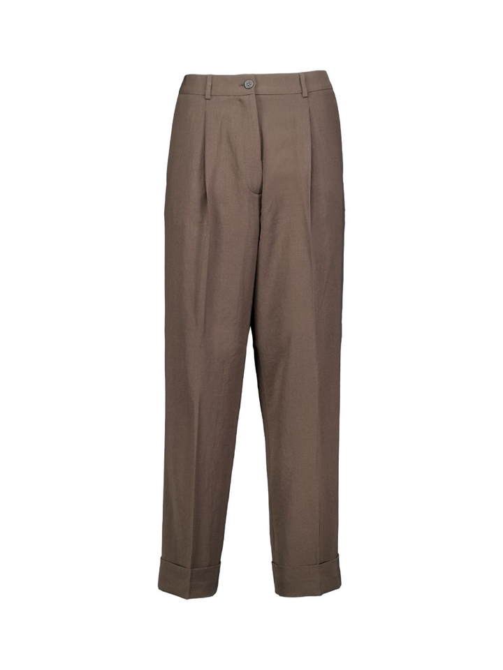 Bruine wijde broek Zenggi