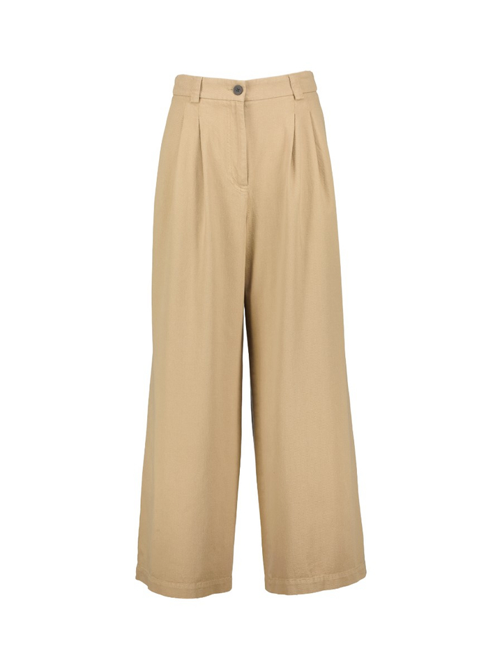 Beige wijde broek ZENGGI