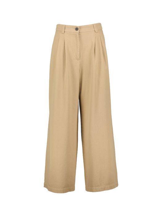 Beige wijde broek ZENGGI