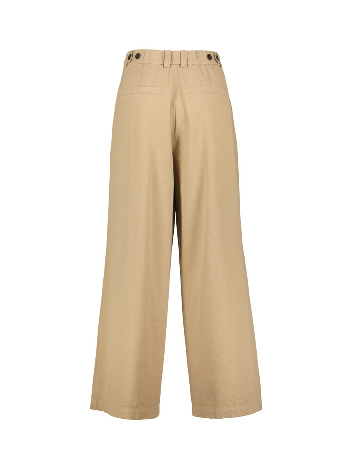 Beige wijde broek ZENGGI