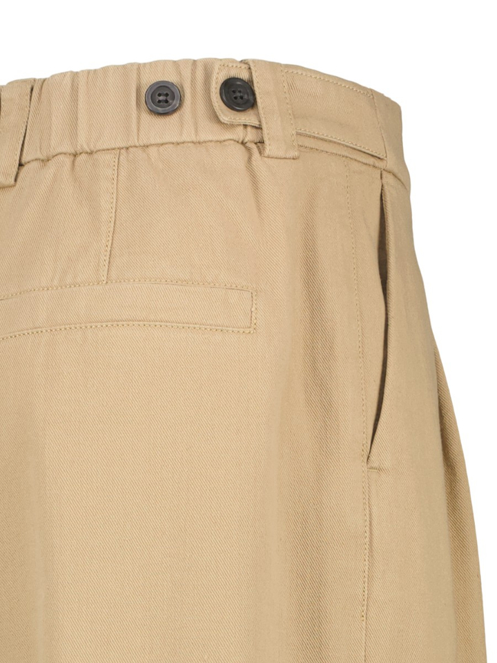 Beige wijde broek ZENGGI
