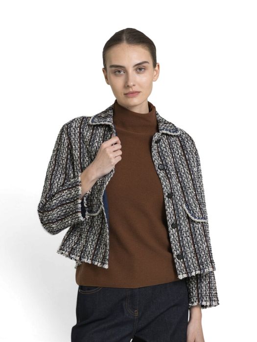 Geklede vest in bouclé Hux Gigue