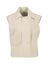 Ecru geklede gilet met knopen  Wella Gigue 