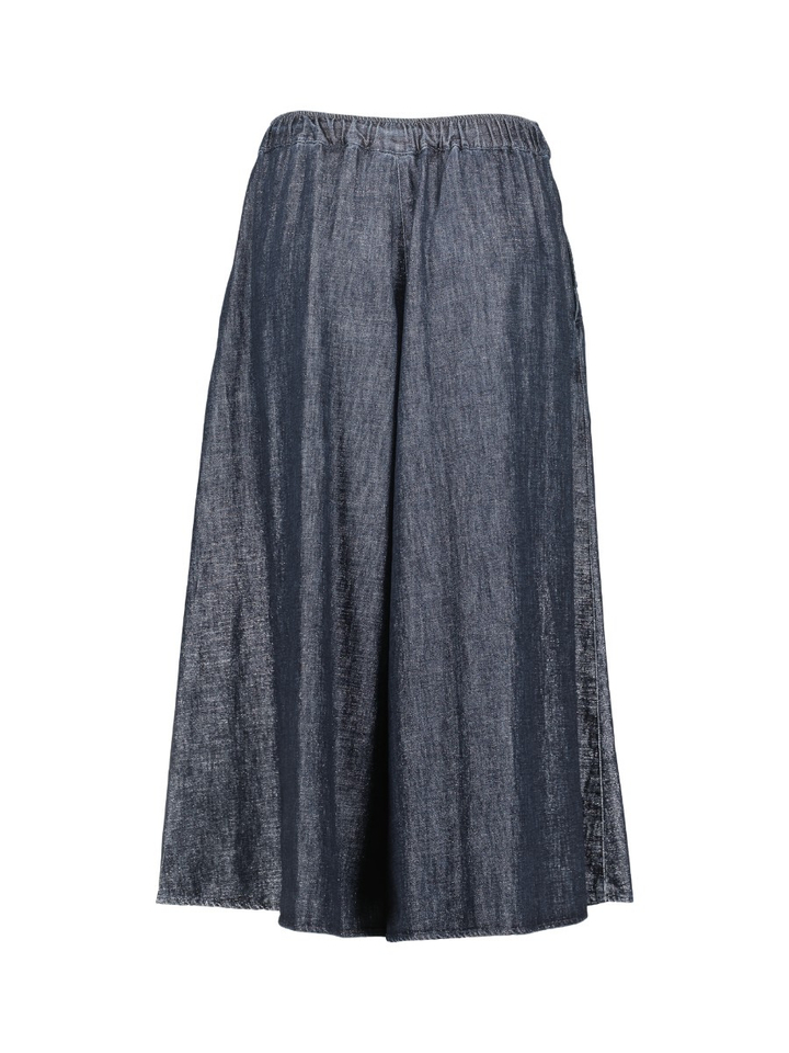 Blauwe driekwart broek met glitterdetal Tyfen Gigue