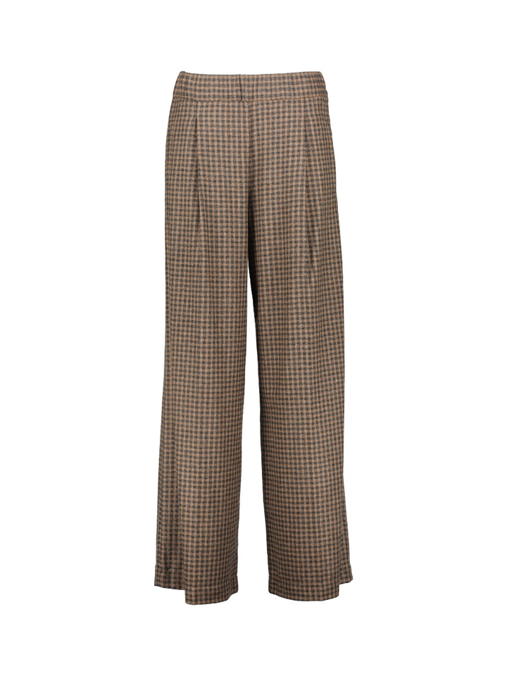 Bruine geruite broek Roche Gigue 