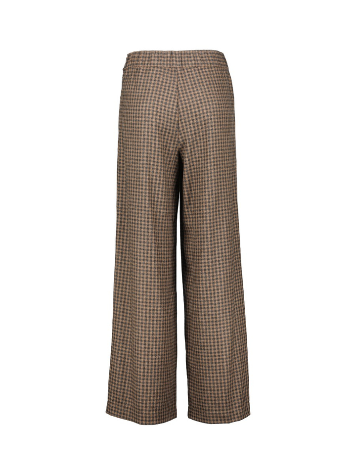 Bruine geruite broek Roche Gigue 