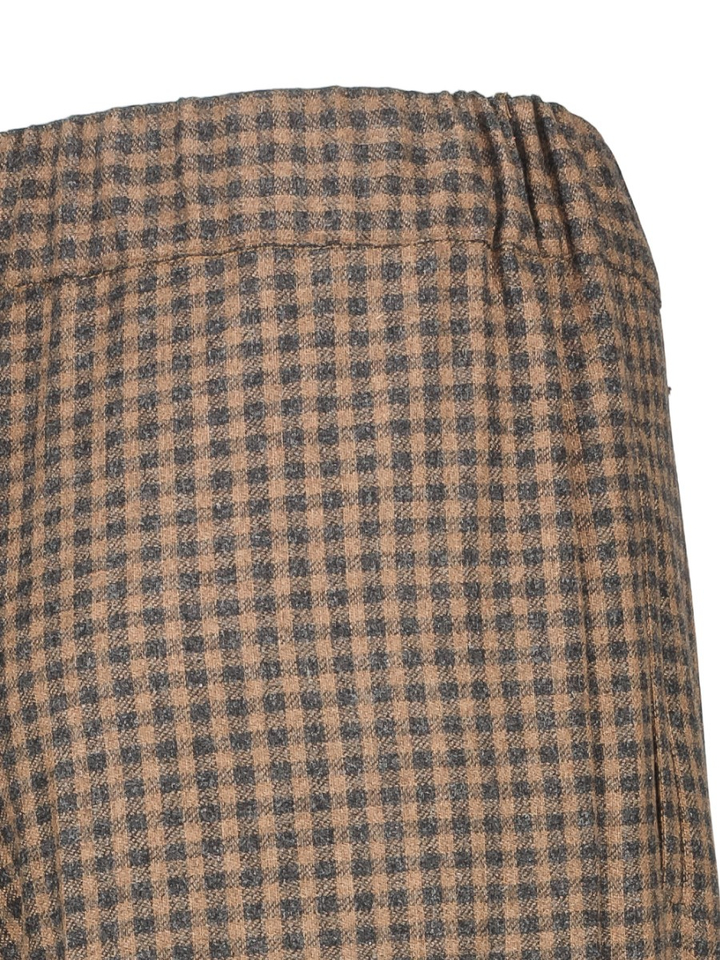Bruine geruite broek Roche Gigue 