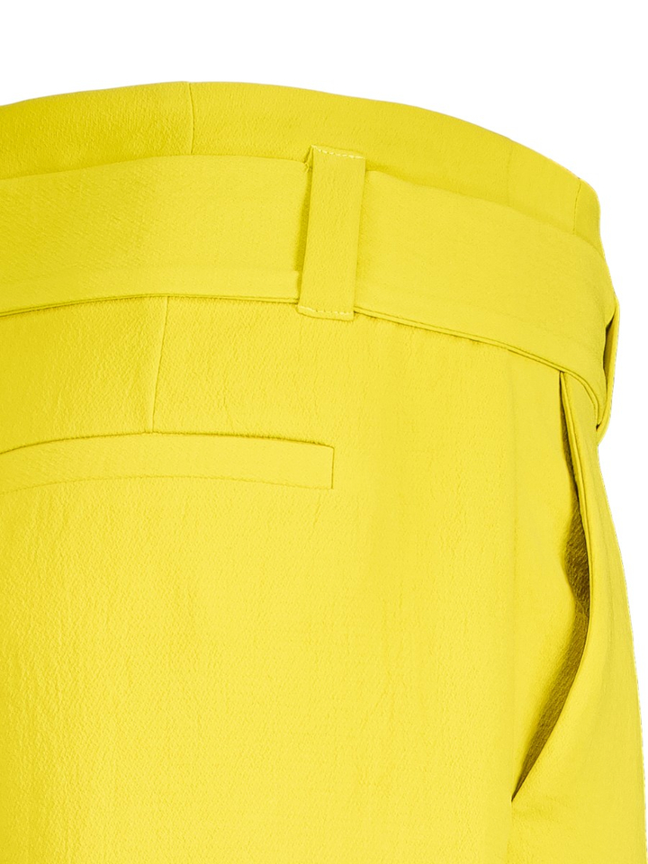 Gele soepelvallende broek met lint Rosalia Gigue