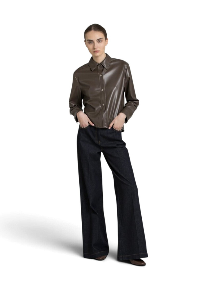 Donkerblauwe wide fit jeans Rev Gigue