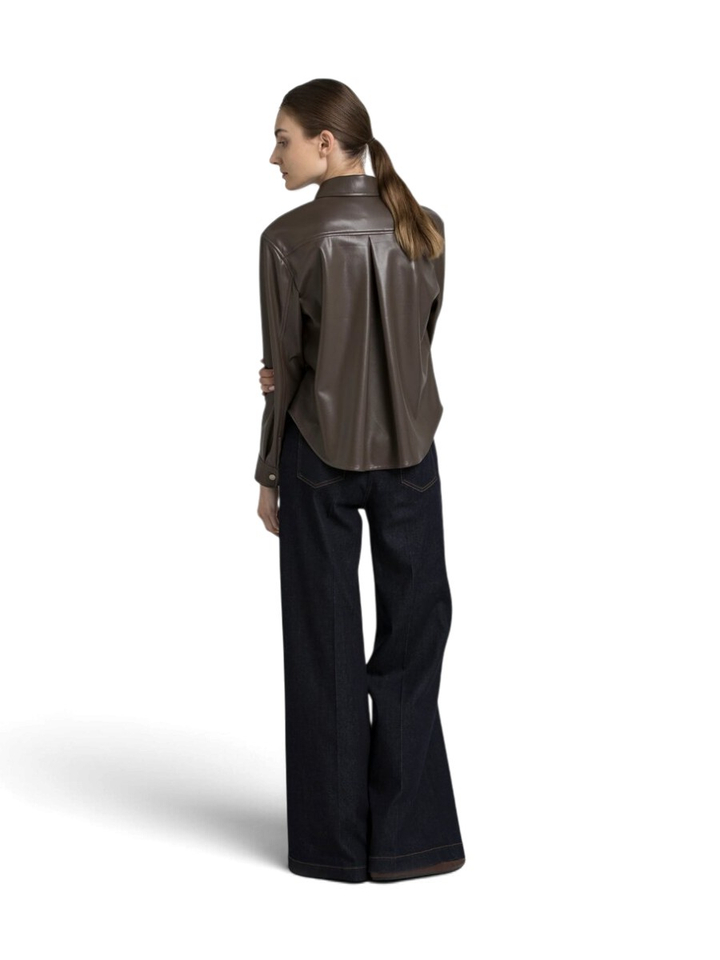Donkerblauwe wide fit jeans Rev Gigue