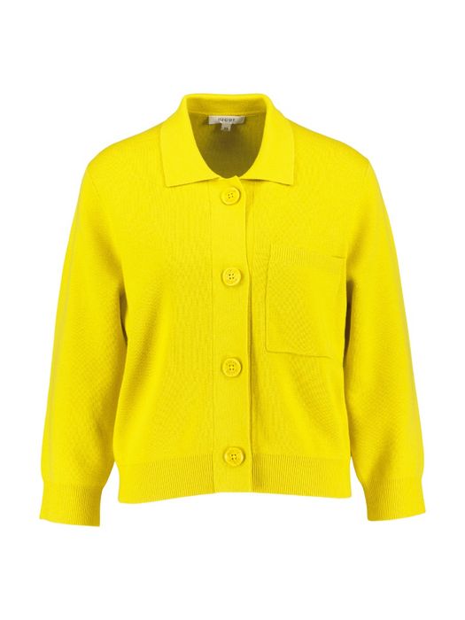 Gele cardigan met kraag Fox Gigue