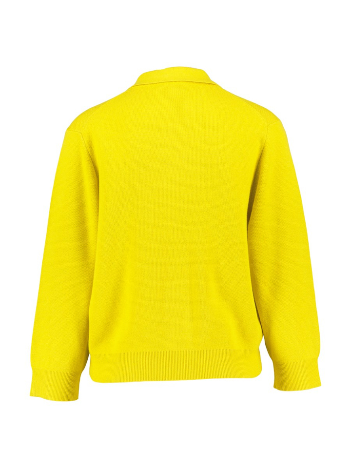 Gele cardigan met kraag Fox Gigue
