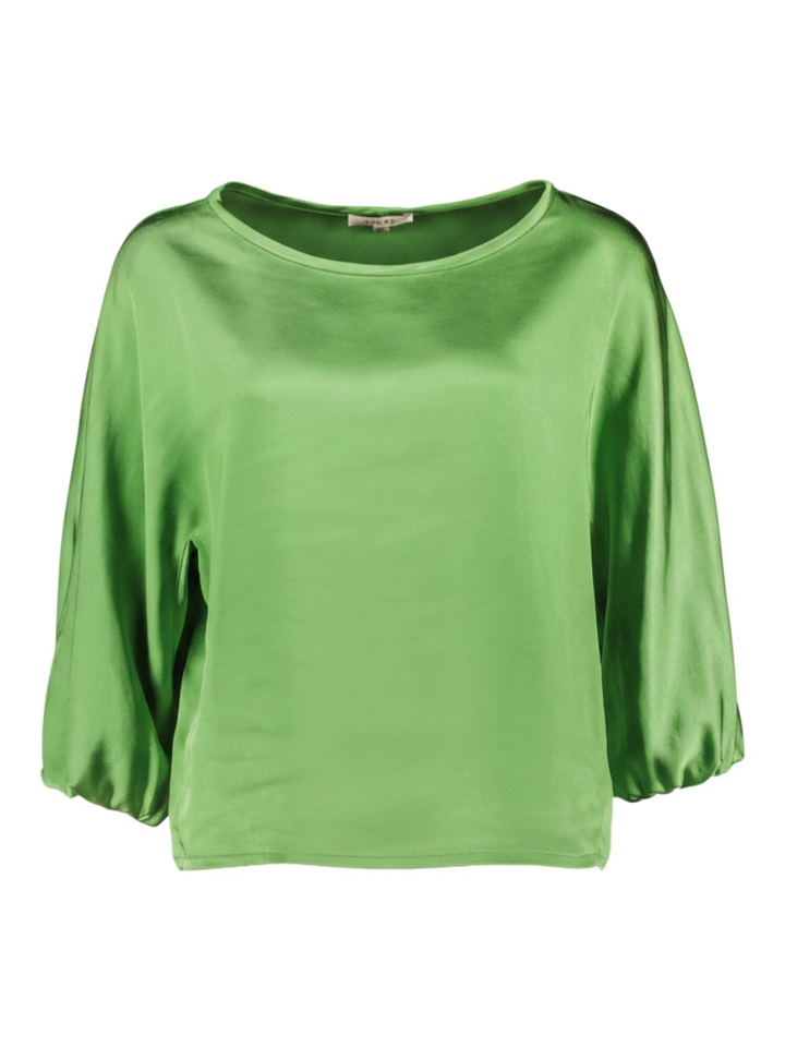 Groene blouse met ronde hals Holifa Gigue