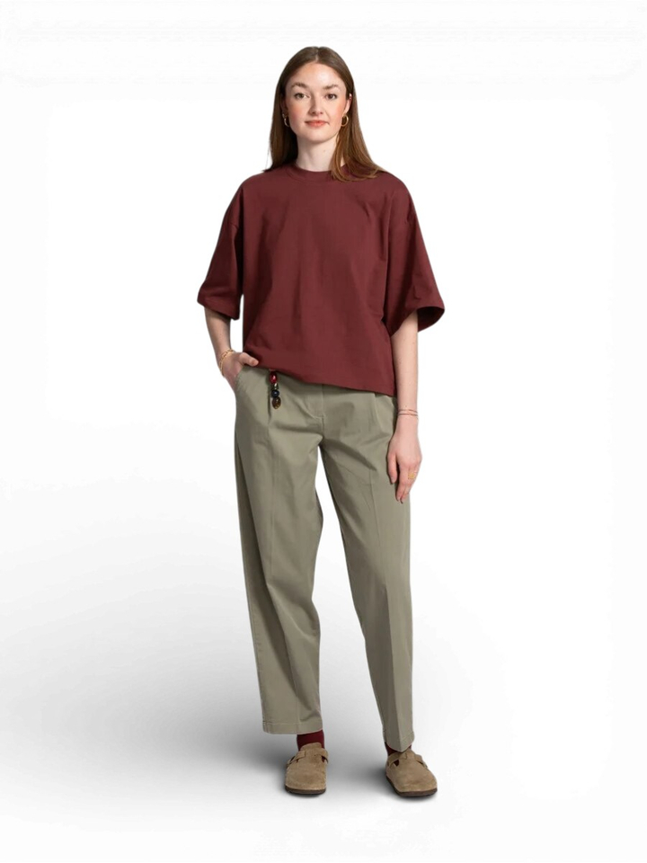 Bordeaux kleurige t-shirt Les Soeurs