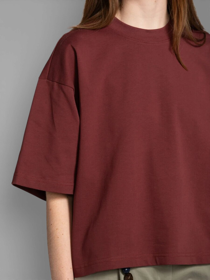 Bordeaux kleurige t-shirt Les Soeurs