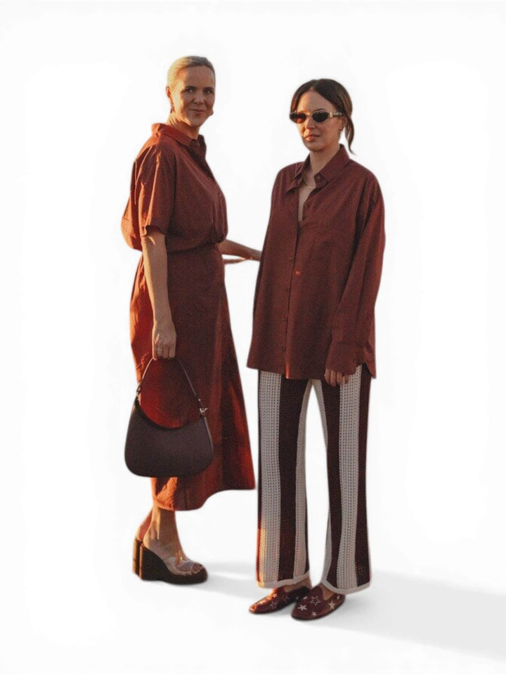 Bordeaux katoenen blouse Yara Les Soeurs