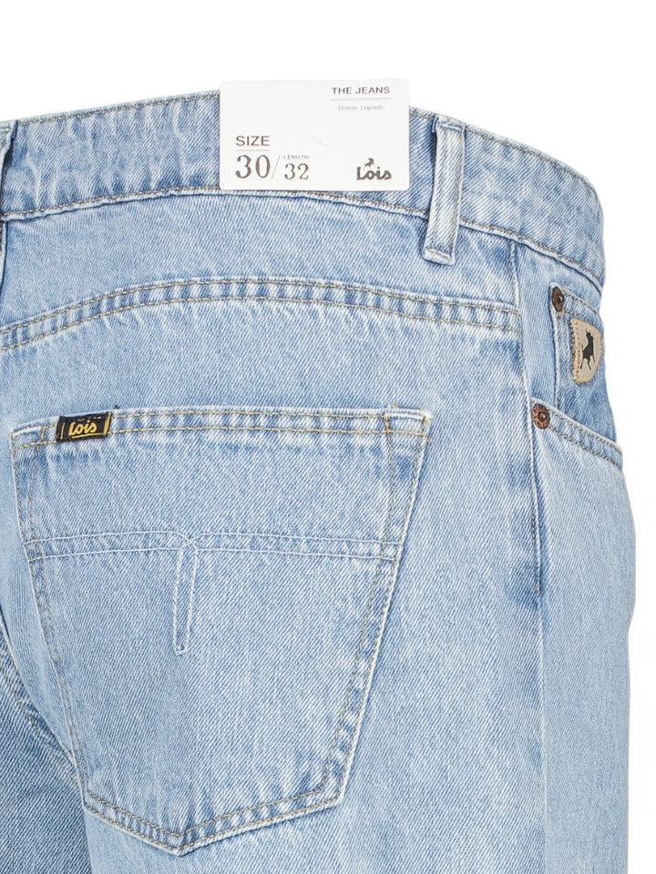 Blauwe wide fit jeans Lois 