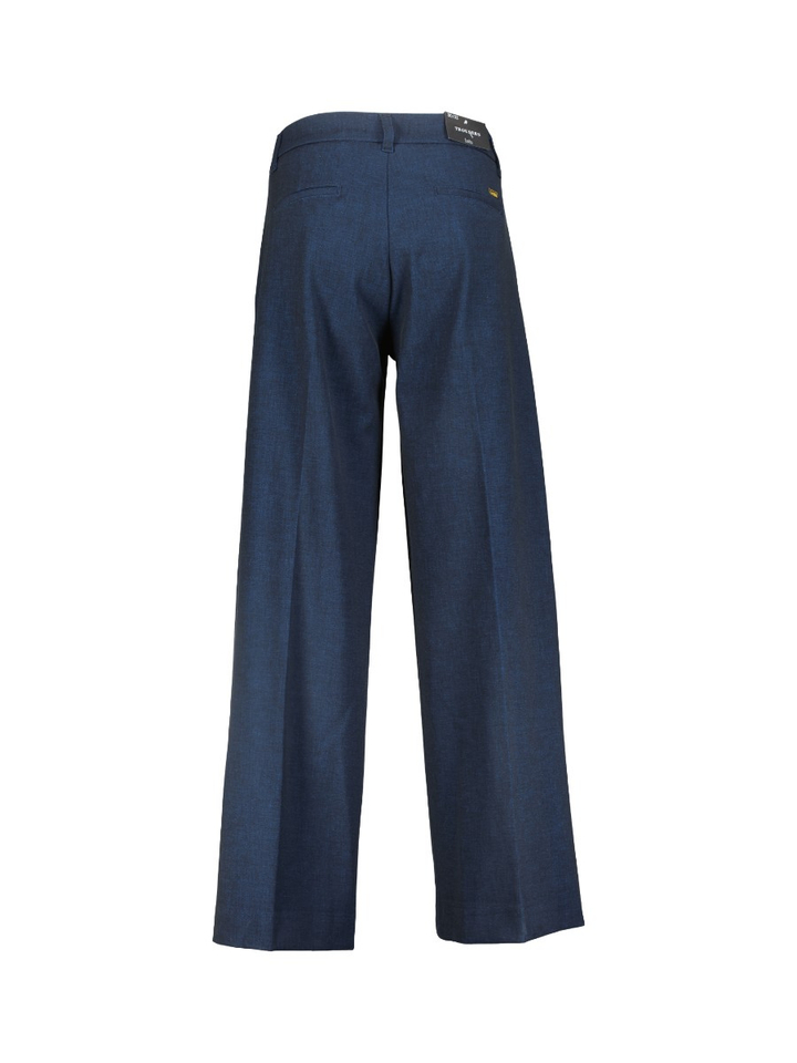 Donkerblauwe wijde lange broek SILVIA WIDE Lois