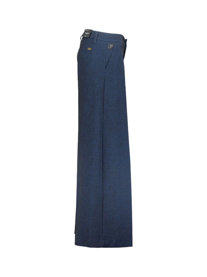 Donkerblauwe wijde lange broek SILVIA WIDE Lois