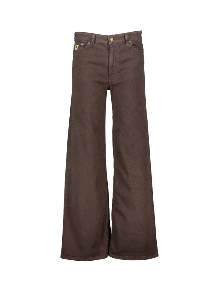 Donkerblauwe wide leg jeans Palazzo Lois