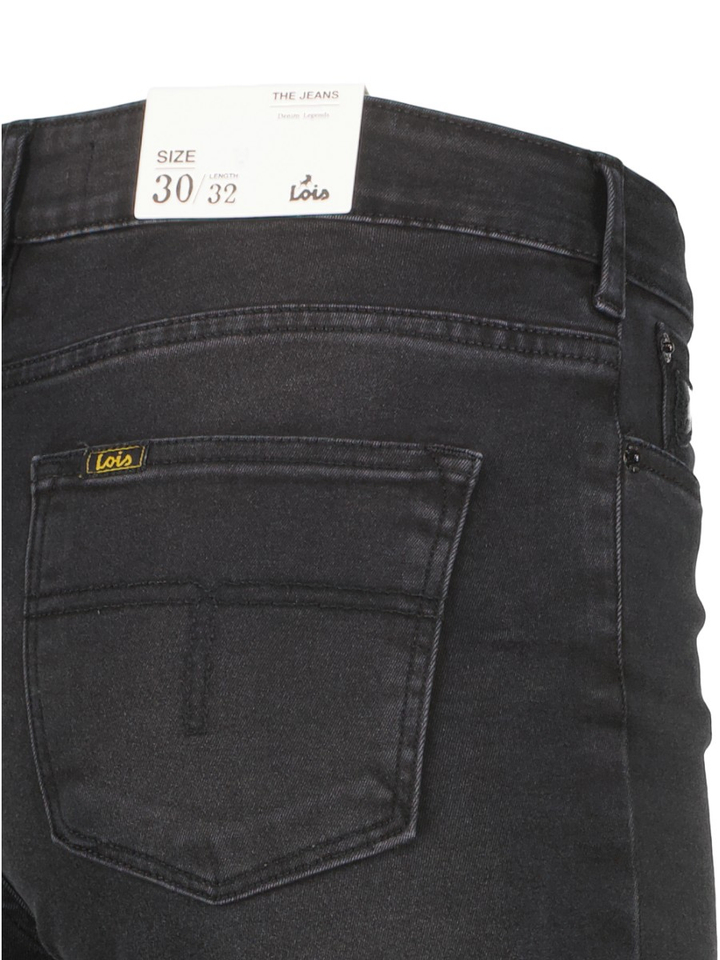 Zwarte straight fit jeans Lois 