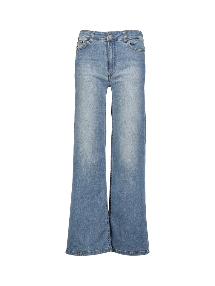 Groene straight fit jeans Palazzo Lois