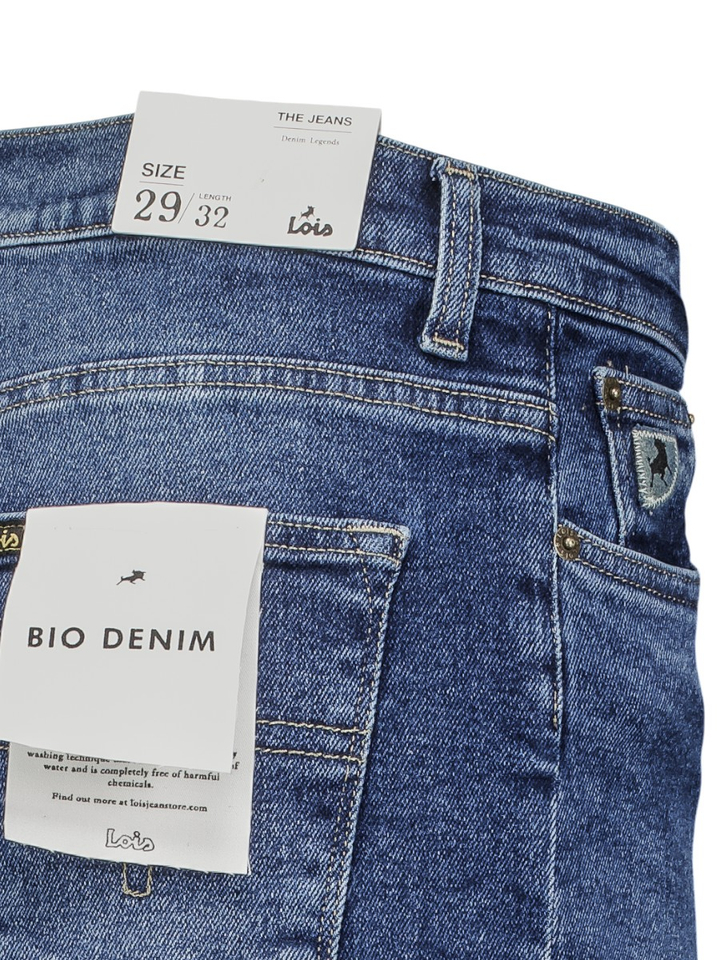 Blauwe wijde jeans MARLENE Lois