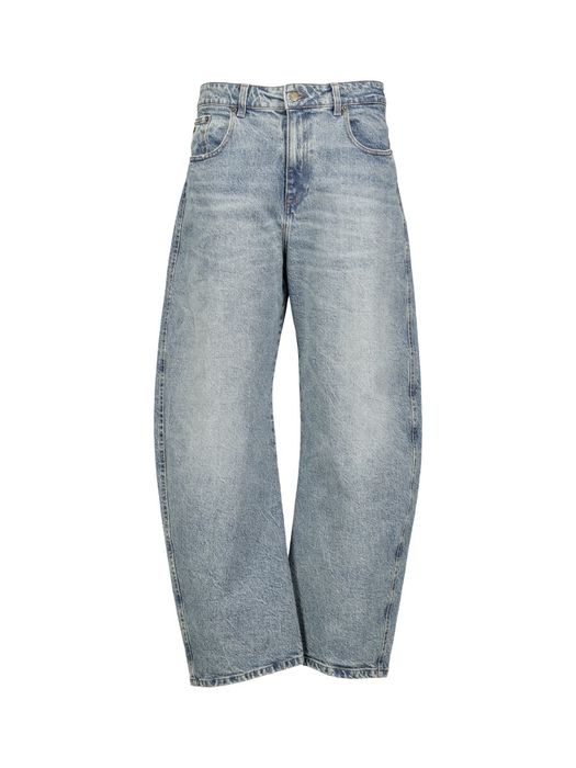 Blauwe barrel fit jeans Lois