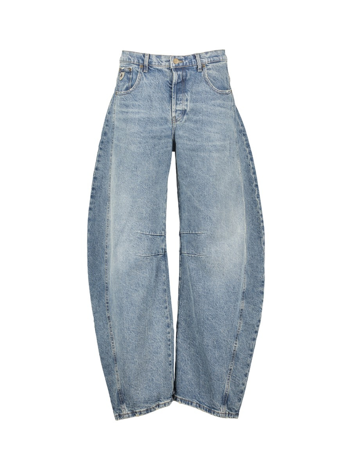 Vintage blauwe barrel fit jeans Aliana Lois 