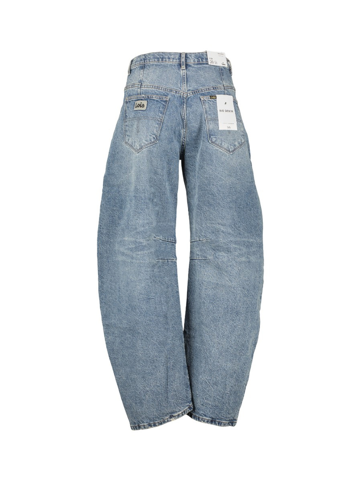 Vintage blauwe barrel fit jeans Aliana Lois 