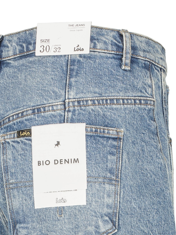 Vintage blauwe barrel fit jeans Aliana Lois 