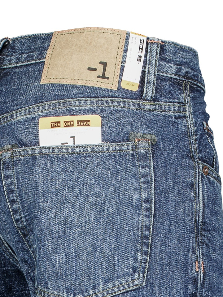 Donkerblauwe jeans Minus 1