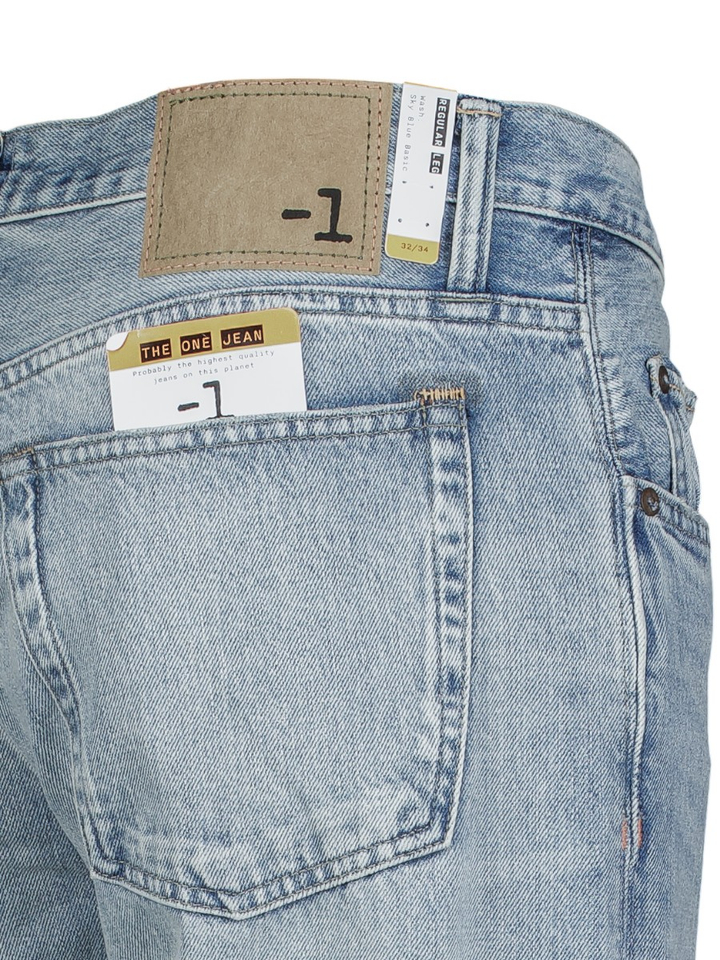 Lichtblauwe jeans broek Minus 1