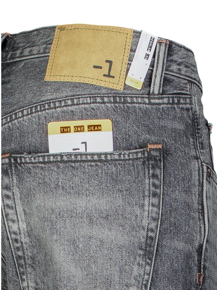 Grijze regular fit jeans Minus 1 