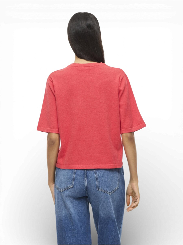 Koraal kleurige fijne pull Vimalu Vila