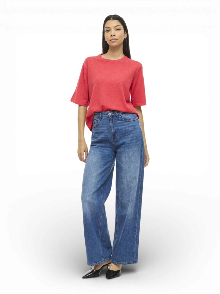 Koraal kleurige fijne pull Vimalu Vila