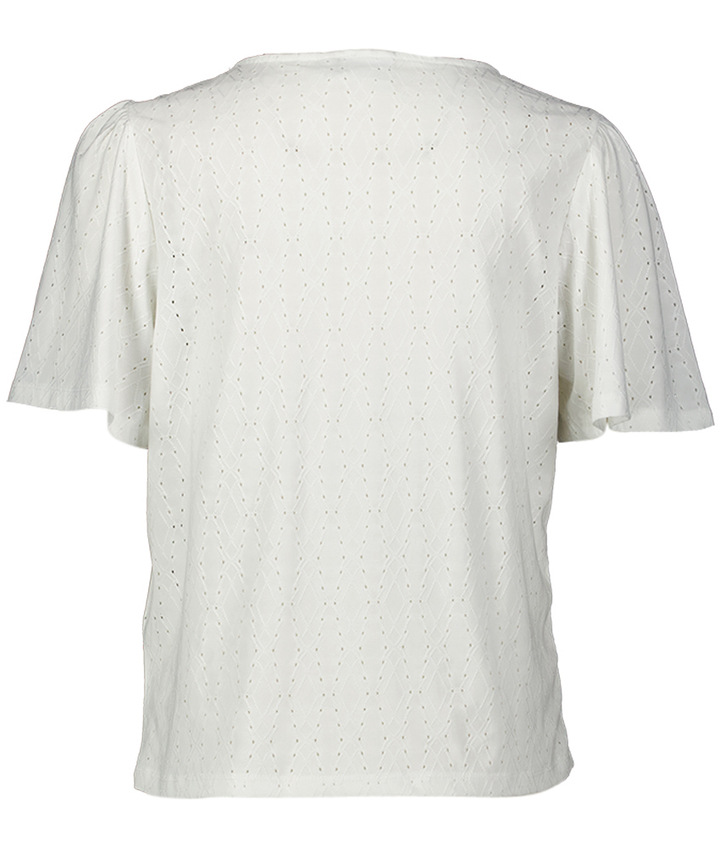 Witte T-shirt met detail Vila
