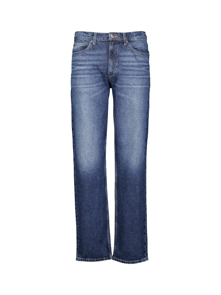 Donkerblauwe straight jeans West Lee 