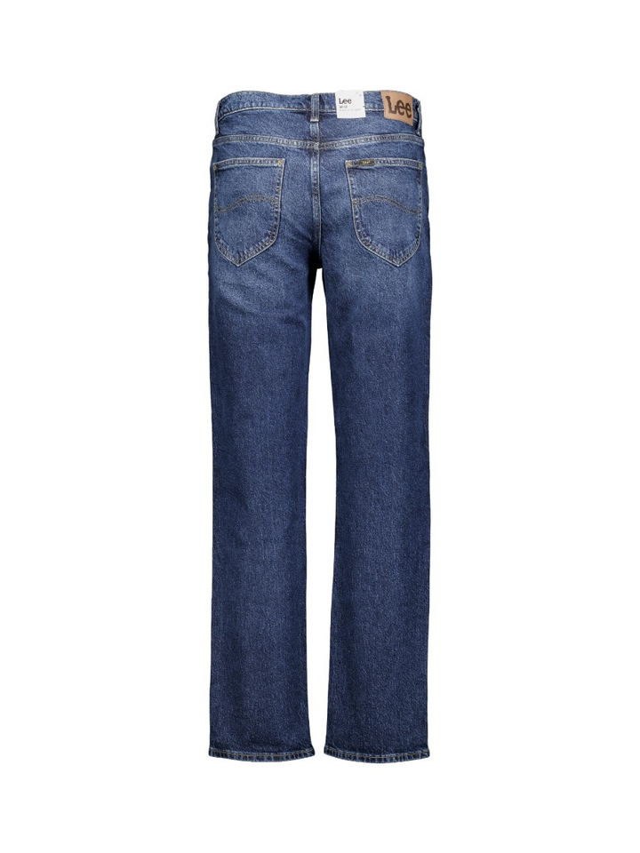 Donkerblauwe straight jeans West Lee 