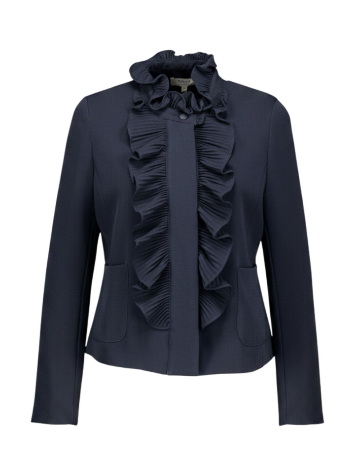 Donkerblauwe sierlijke blazer JKT Psophia