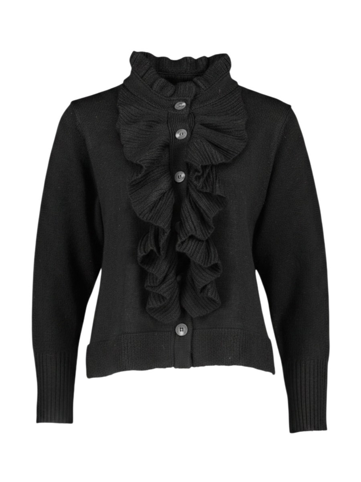 Zwarte gilet met knoprn Bol Psophia 