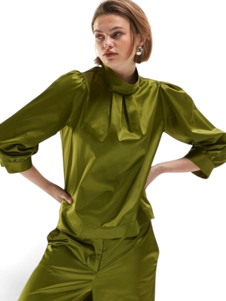 Groene geklede blouse Seraph Senso